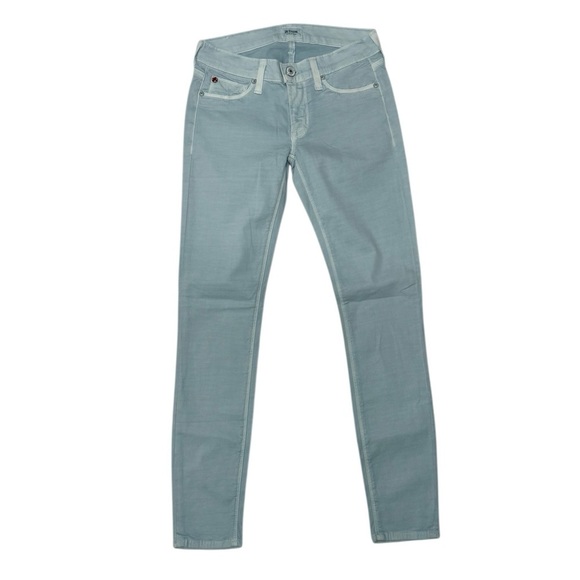 New Hudson KRISTA SUPER SKINNY CROP Jeans Women's Light Baby Blue Size 24 - Picture 7 of 7